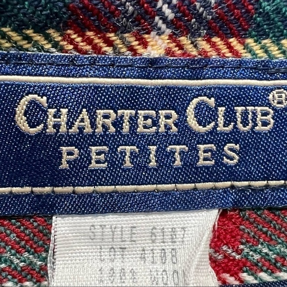 Vintage Plaid Wool Wrap Skirt Fully Lined Knee Length Y2K 90s Dark Academia 8P - Picture 9 of 11